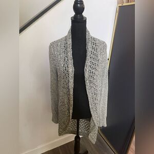 Eddie Bauer knit Duster sz M green